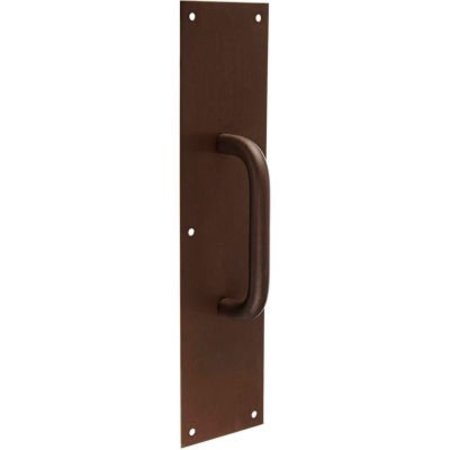 YALE COMMERCIAL Rockwood Pull Plate, 6"L x 16"H x 3/4, Oxidized Satin Bronze, 6" CTC 85749